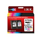 I.N.K. Canon PG-575XL / CL-576XL InkJet Cartridges 2 Pack Black & Colour