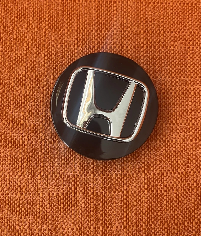 4x HONDA Set Of Black Wheel Center Caps 69MM - - Satisfaction Guaranteed - Image 3 of 4