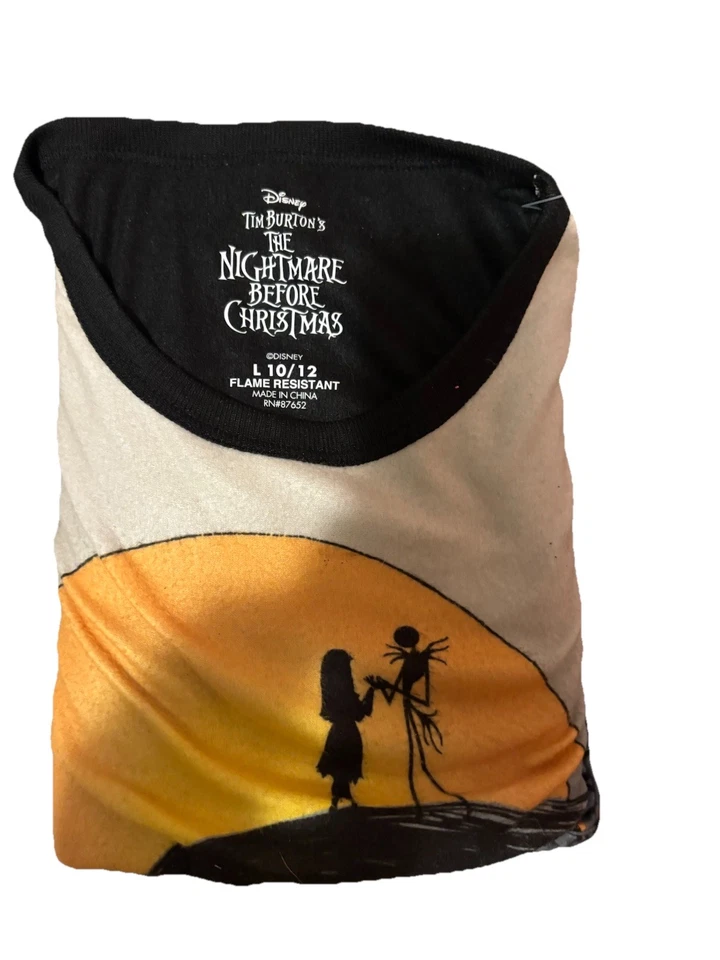 Nightmare Before Christmas 2 Pc Pajamas Fits Kids 10/12 - Image 2 of 4