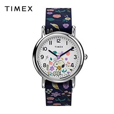 Timex Uhr Standard Peanuts Snoopy TW2V45900 Floral Übersee Modell TI
