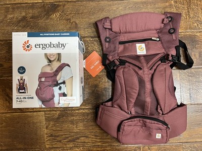 Ergobaby Omni 360 Baby Carrier - Cool Air Mesh - Plum / Burgundy