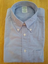 NWOT Brooks Brothers Blue Button Down Original Polo L 16.5-34.5 Milano MSRP 140