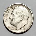 1946 P ROOSEVELT DIME 90% SILVER #C10558