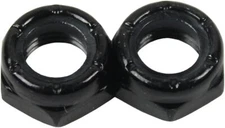 2 Kingpin Nuts for Skateboard Longboard Trucks Dimebag Lock Onesize, Silver 