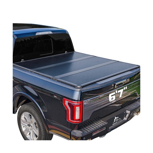 Hard Folding Truck Bed Tonneau Cover Compatible with Chevy Silverado