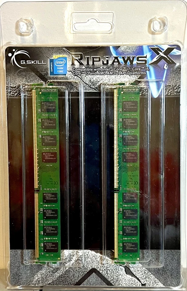 G Skill IC - RipJaws F3/10666C190/16 GBXL DDR3/1333/PC3-10660-CL9.99-24 1.5V NEW - Image 3 of 3