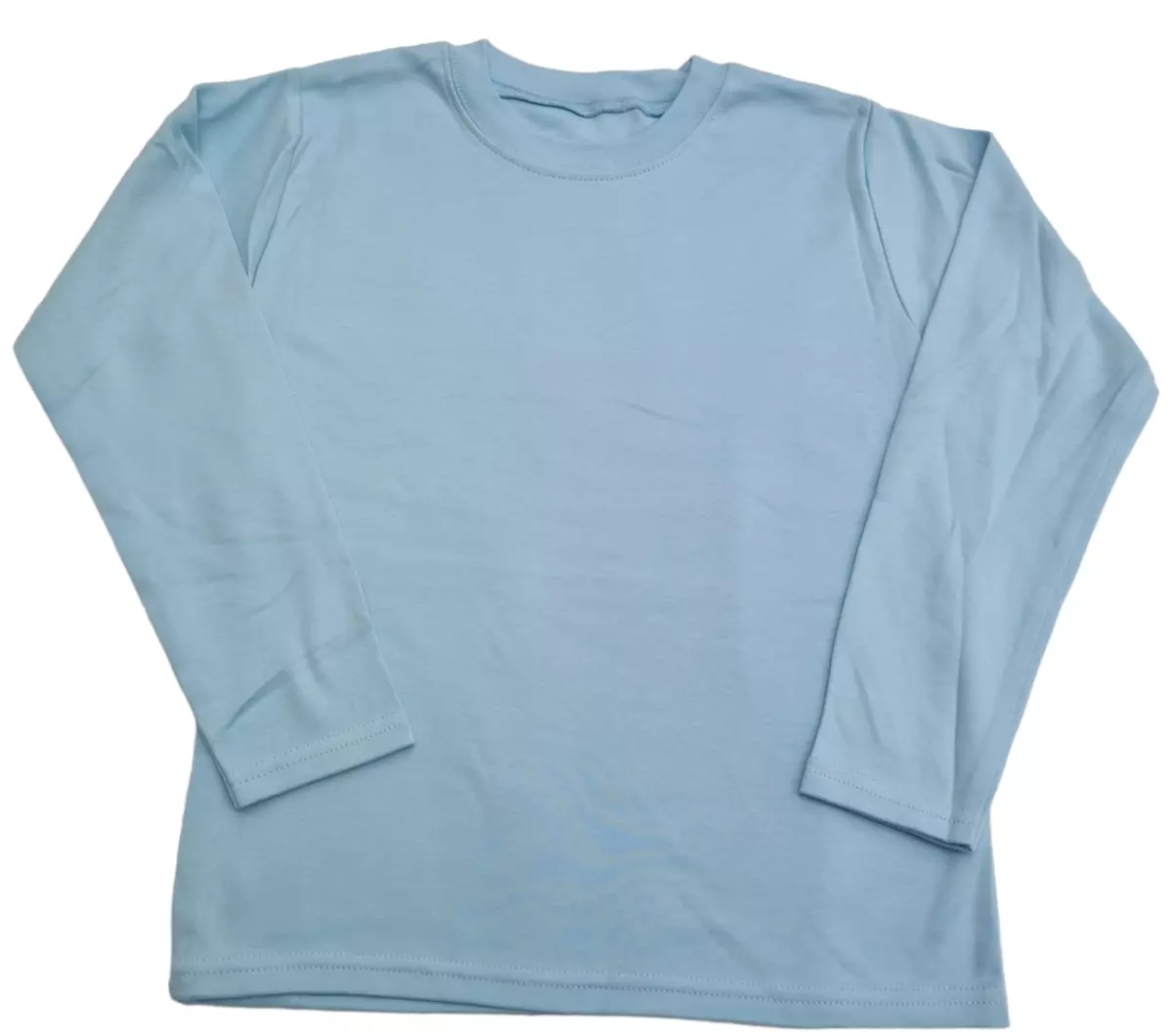 Light blue round neck t shirt cheap