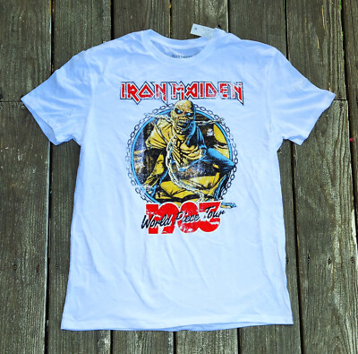IRON MAIDEN World Piece Tour 1983 Shirt - LRG - Metal Rock Punk
