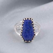 Lapis Lazuli Gemstone Ring,925 Sterling Silver,Handmade Ring For Women's,Gift