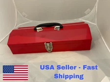 NIKATO Portable Steel Tool Box With Metal Latch Red NEW with and without tools