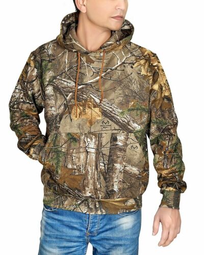 WICKED STOCK Men's Realtree  Hunting Hooded Sweatshirt Camo Outdoor Hoodie CHD1 - Picture 1 of 4