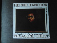 Herbie Hancock autograph signed LP cover vinyl "Treasure Chest"