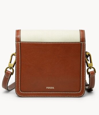 Fossil Ainsley SHB3072252 KH Genuine Leather MultiNatural SM Flap  