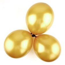 12 inch 100x Gold Pearl Latex Thick Party Balloons 3.2g Helium Floating USA