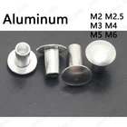 Aluminum Oval Head Semi Tubular Rivets M2 M2.5 M3 M4 M5 M6