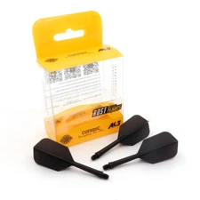 CUESOUL ROST Integrated Dart Shaft and Flights Medium,Slim Shape,Set of 3-Black