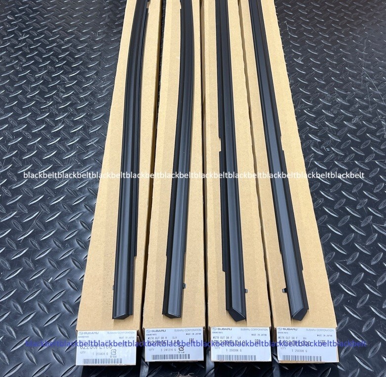 SUBARU Impreza Genuine WeatherStrip Side Door Out Front Rear RH LH