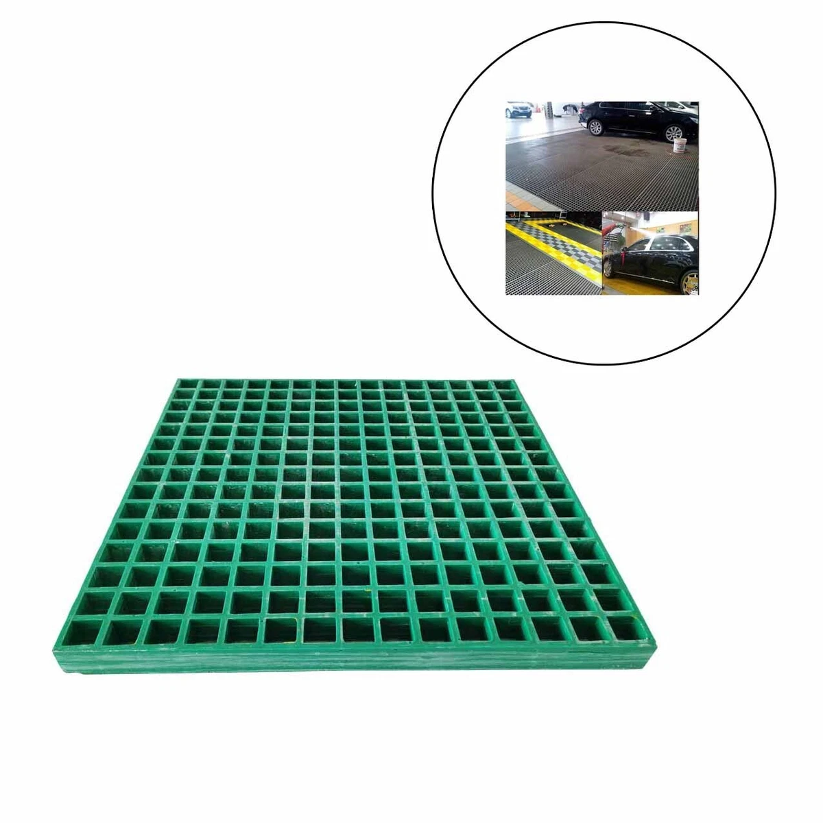 Floor Grating Fiberglass Car Wash Grille FRP Grating Tree Grate