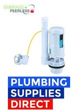 * Embrass Peerless - Dual flush Valve 1 1/2" & 2" With Chrome Push button 350mm