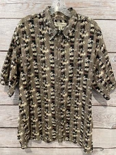 Tori Richards MADE IN USA Black/Brown/Red Pocket Cotton Lightweight EUC Men's XL