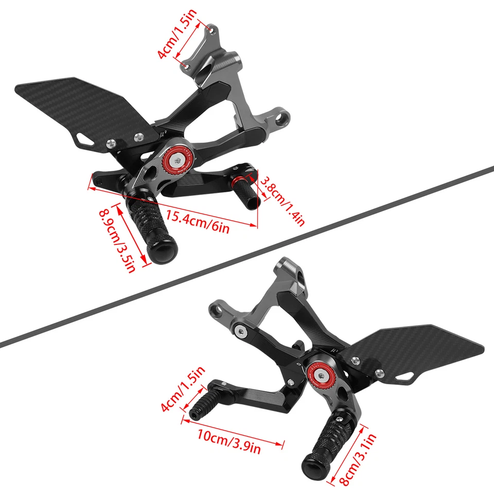 Регулируемые задние подножки задние комплекты для Ducati Panigale V4/R/S 2018-2024 - Изображение 2 из 4