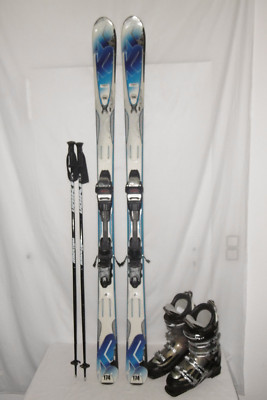 K2 SKI '' AMP '' TOP ALLMOUNTAIN CARVER 174 CM + SKISCHUHE GR: 43 IM SET