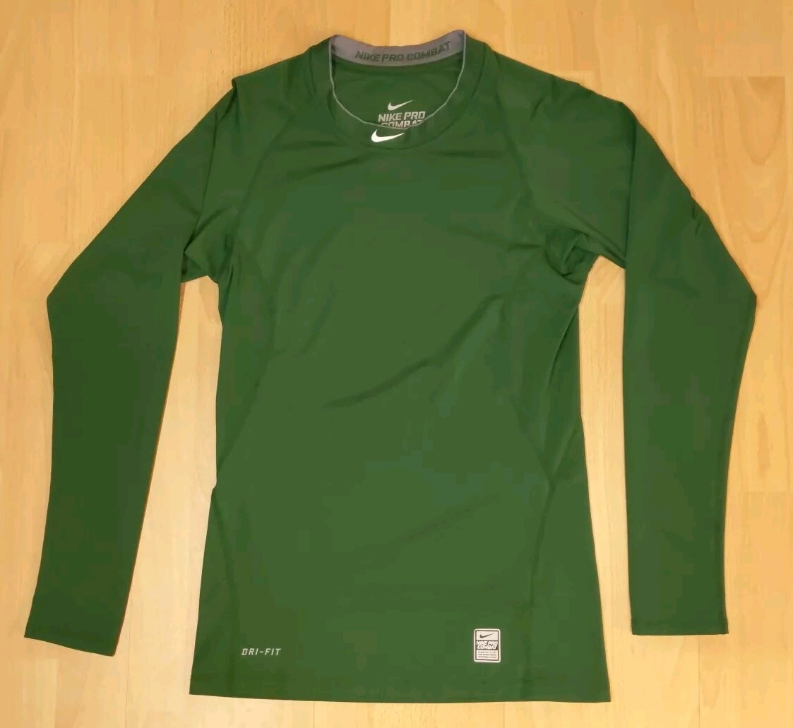 green long sleeve dri fit shirt