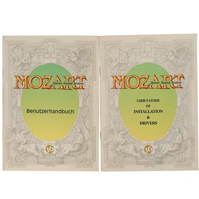 Mozart Stereo Sound System Benutzerhandbuch  / User's Guide | Deutsch + Englisch