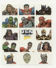 Justice League of America JLA Wizard Stickers