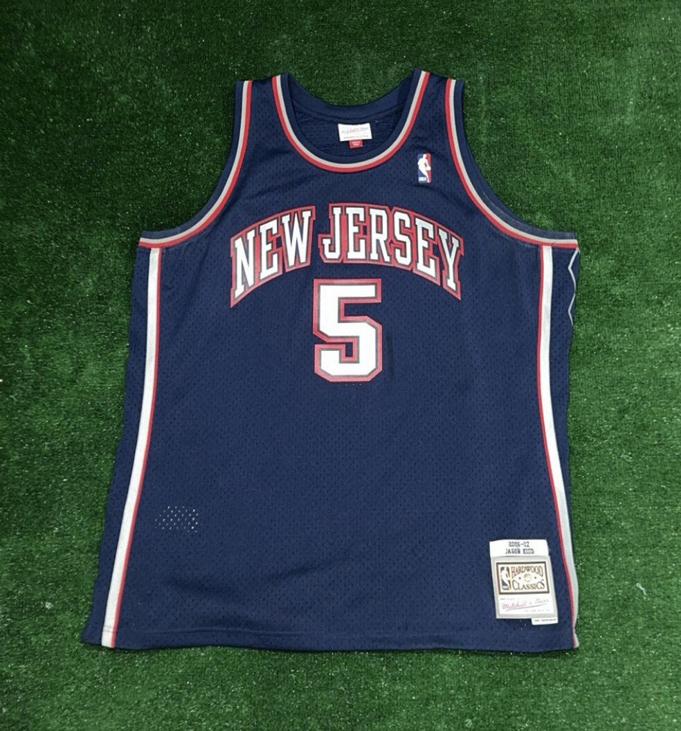 Throwback 2006-07 New Jersey Nets Jason Kid Mitchell And Ness Jersey