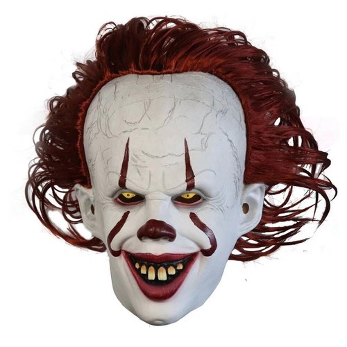 LED Pennywise Clown Mask Stephen King's IT Halloween Cosplay Full Mask Costume - Picture 4 of 9