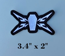 Metallica Patch Iron/sew On Embroidered Patch High-quality White/Black