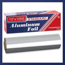 Aluminum Foil Roll 12-inch x 1000 FT Thick Commercial Grade Strong For Kitchen