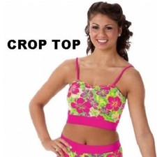 Vacation CROP TOP ONLY Adult Large Beach Dance Costume Jazz Tap