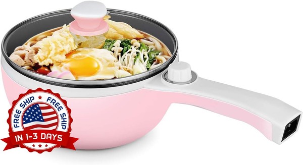Olla De Coccion Lenta Eléctrica De 1.5 Cuartos, Olla Lenta Eléctrica, Color Rosa