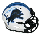 AMON-RA ST BROWN AUTOGRAPHED SIGNED DETROIT LIONS LUNAR MINI HELMET BECKETT