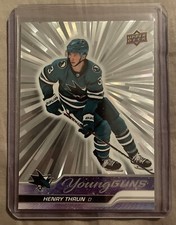 Henry Thrun 2023-24 Upper Deck Young Guns Outburst Silver SP RC #236 KB-40
