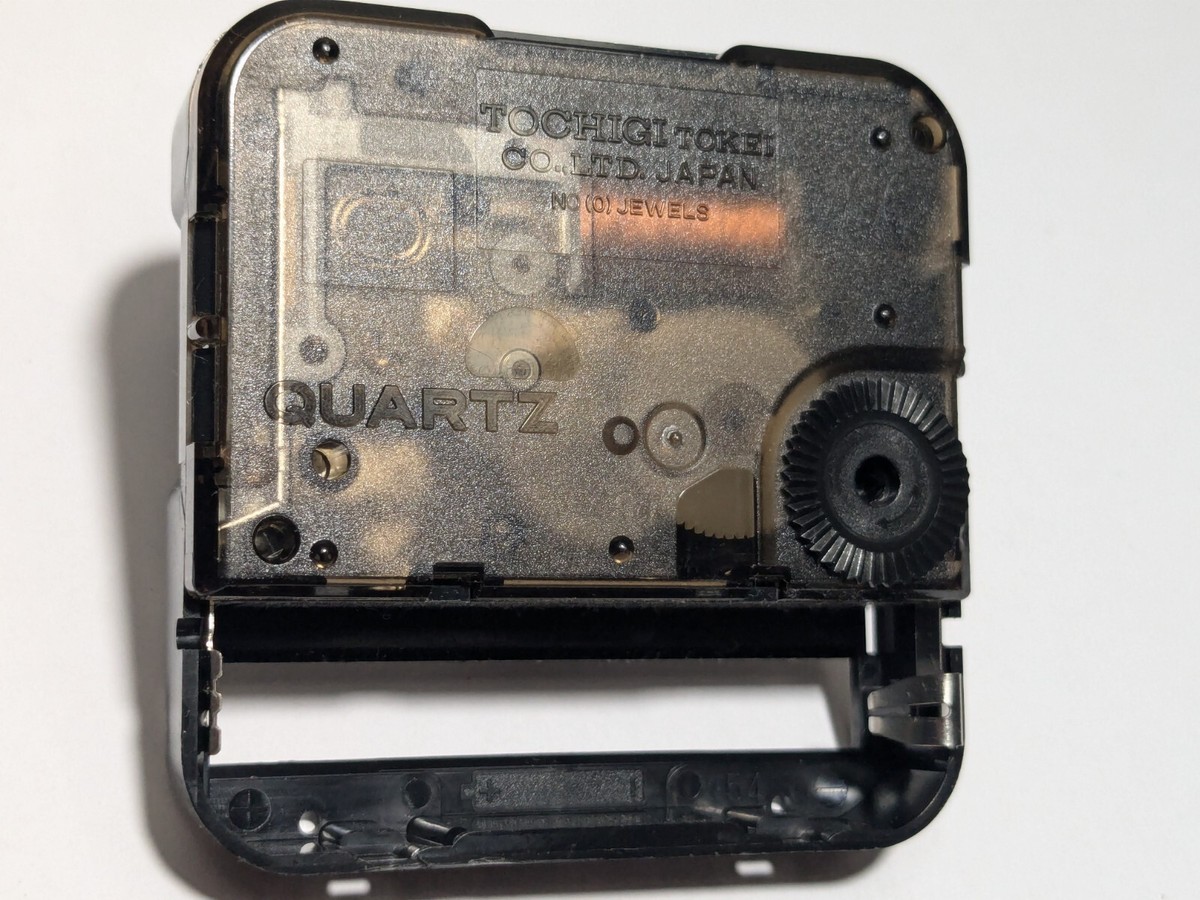 TOCHIGI Tokei Japan Quartz Battery Clock Movement Short Shaft | eBay