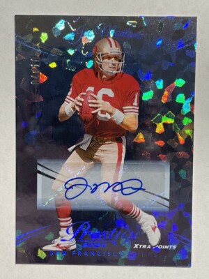 2024 Panini Prestige Joe Montana Blue Ice Auto #4/10 49ERS