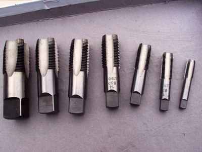 Pipe Thread Taps BSP parallel in 1/8-1/4-3/8-1/2-5/8-3/4-1