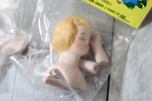 3sets Vintage Doll Craftin Porcelain Head And Hands Crafting Parts Doll Making - Picture 4 of 4