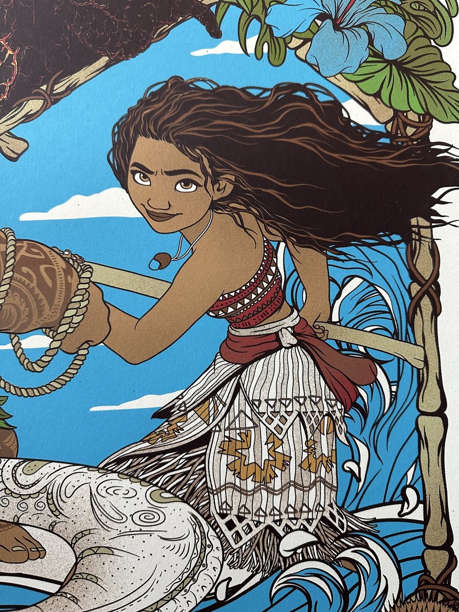 Disney's Moana Mondo 24x36 Poster Mainger Limited Edition Screen