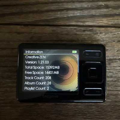 Creative ZEN X-Fi MP3 16 GB Multimedia Player with FM Radio, SD card slot Y2K