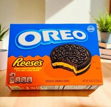 Nabisco Oreo Reese’s Peanut Butter Crème W/oreo Crumbs Limited Edition Cookies