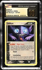 Pokemon TCG Sableye 23/107 2005 EX Deoxys CGC Pristine 10 Low Pop! Pop 7 on eBay