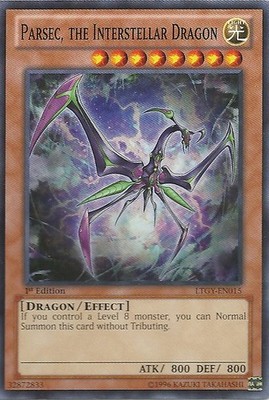3 x Parsec, the Interstellar Dragon - LTGY-EN015 - Common - Unlimited Edition Ne