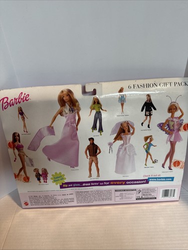 Barbie confezione regalo 6 moda Mattel da abbigliamento divertente a abbigliamento formale vintage 1999 nuova leggi - Foto 6 di 8