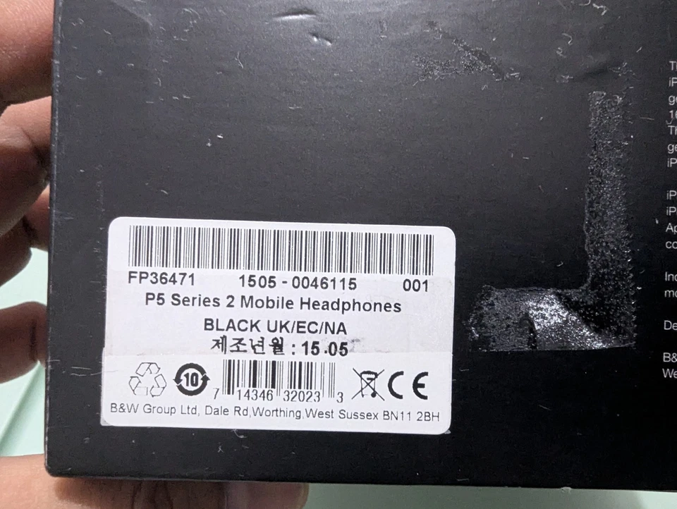 Bowers & Wilkins P5 S2 Series 2 On Ear Wired Headphones with HiFi Drivers - Image 3 of 4