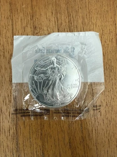 1997 American Silver Eagle 1 oz Fine Silver .999 Littleton Coin Co Uncirculated