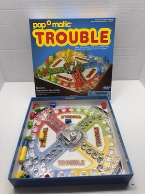#ad Trouble Pop O Matic Board Game Complete $9.99